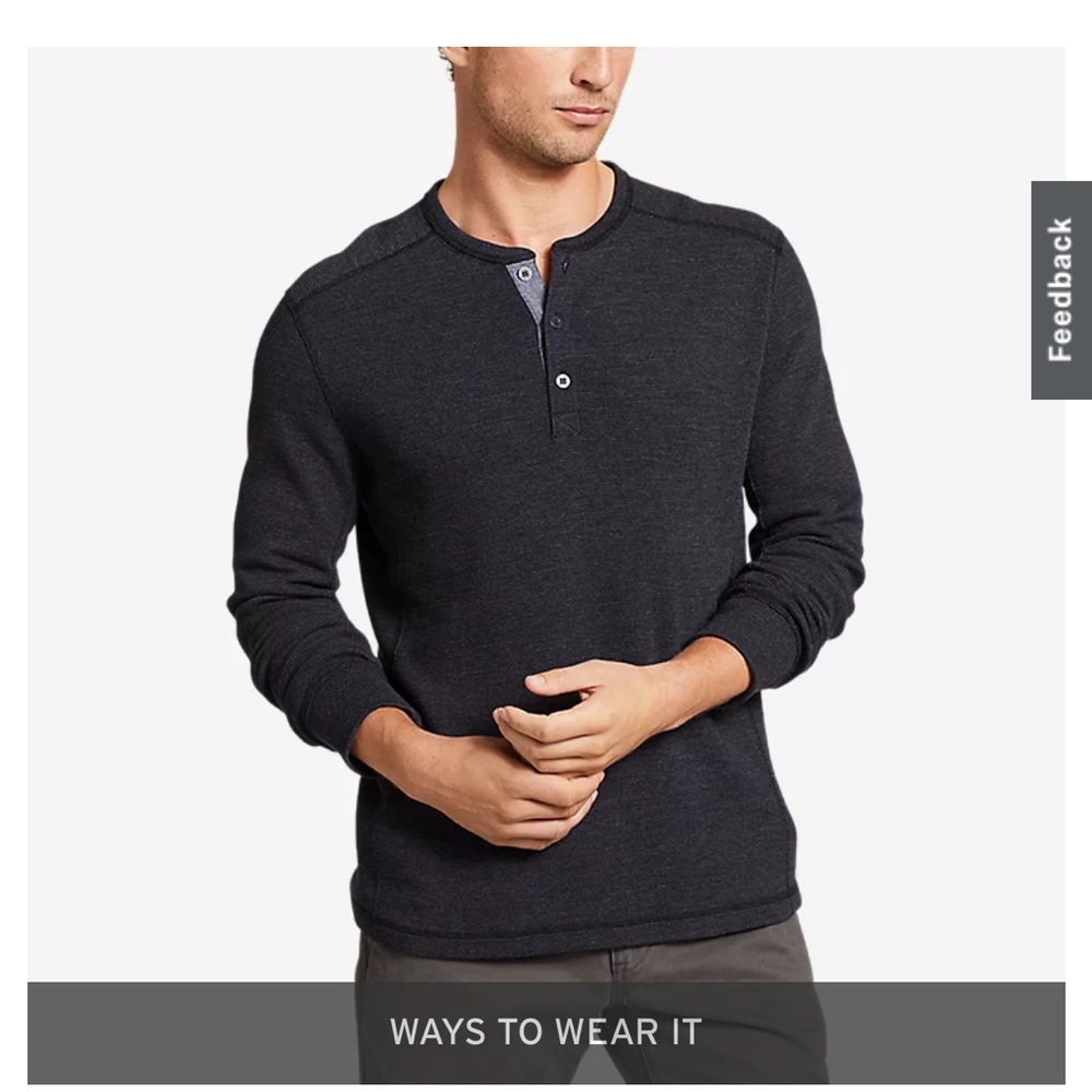 XL Tall Eddie Bauer Thermal Henley